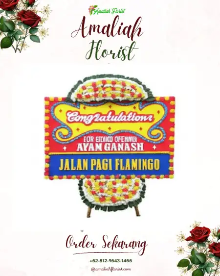 Sewa Papan Bunga Tenajar